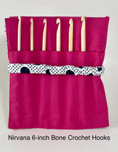 Load image into Gallery viewer, Nirvana - 6" Bone Crochet Hooks from HiyaHiya